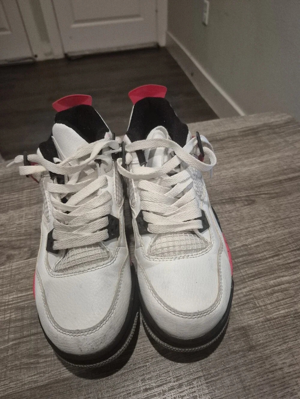 Jordan Air Jordan 4 Retro Red Cement White Black DH6927-161 Size 6.5